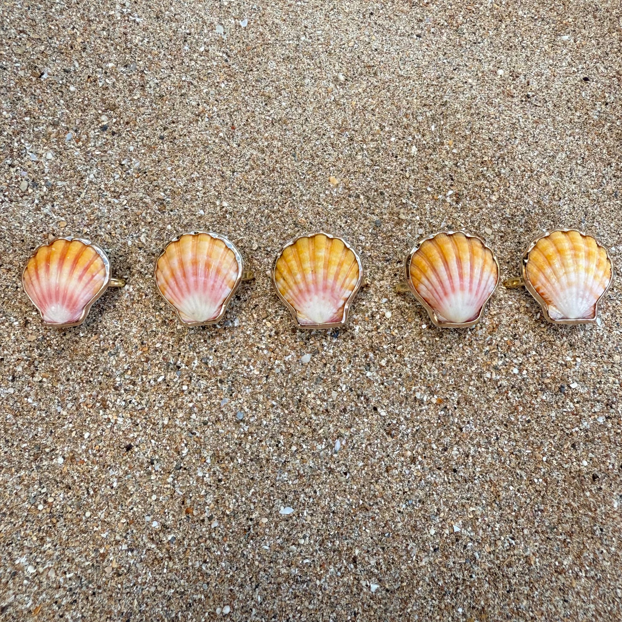 Sunrise Shell Ring in Gold Fill – WhiteSandJewelry